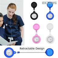 PINCHMY Pocket Watch Silicone Quartz Clock Clip-on Fob Watch