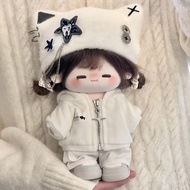 小卫衣棉花娃娃10cm15cm20cm可爱耳帽时尚套装娃衣Small sweater cotton doll 10cm15cm20260602