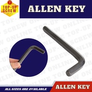 6.0 - 12 Allen Key Wrench (Sold per 1pc) Metric Size Allen Key Set