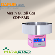 WIRASTAR Mesin Gulali Harum Manis Gas Arum Manis Listrik Material Stainless Steel CDF-RM3
