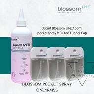 blossom Lite Sanitizer Blossom Pocket Spray (50mlx 3 & Refill 330mlx1)