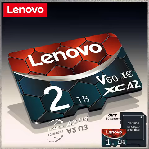 Lenovo 2TB High Speed Memory Card 1TB 512GB 256GB Class 10 Micro TF SD Card 1TB SD Memory Card For N
