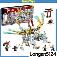 71786 Zane's Ice Dragon Creature Building Blocks Ninja vs Skeleton Toys Gifts for Boys Longan5124 W5