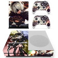 NieR:Automata Vinyl Skin Sticker for the Xbox One S Console With Two Wireless Controller Decals