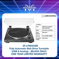Audio-Technica AT-LP60XUSB Fully Automatic Belt-Drive Turntable (USB &amp; Analog) - (ATLP60X/LP60X)
