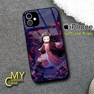 {MCC465} Glossy Softcase iphone 11 12 13 14 15 Mini X XR 6 7 8 Case IP Premium Shiny Mirror ANIME MO