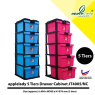 Applelady 5 Tiers Plastic Drawer/5 Tiers Cabinet/Storage Cabinet/Multipurpose/Kabinet Laci Plastik/ 