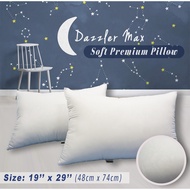 Dazzler Max Soft Premium Five Star Bedding Good Quality Pillow Large Size 19''x29'' (48cm*74cm)