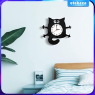 [Etekaxa] Funny Wall Clocks Non-Ticking Battery Operated Art Clock for Office Living Room Home Wall Kitchen Decorative
