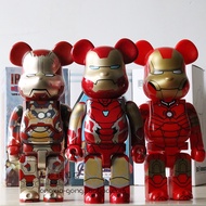 Doll Decoration Figure bearbrick Building Block Bear IRON MAN 3 IRON MAN MARK 85 Model Mystery Box Figure Trendy Play 400%