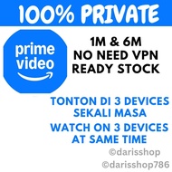 AMAZON PRIME VIDEO PREMIUM ACCOUNT MALAYSIA / USA / INDIA 920