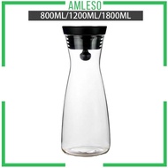 [Amleso] Cold Water Jug Hot Cold Water Pitcher for Hot Cold Water Juice Refrigerator