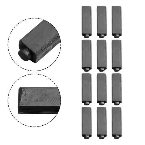 Replacement Carbon Brushes Set of 12 for Electric Hair Dryer Anchor Motor Fit for General Use 4 by 5