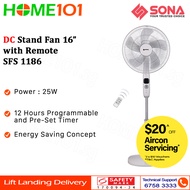 Sona DC Stand Fan 16" with Remote SFS 1186