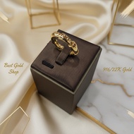 22k / 916 Gold Golden Buckle Ring by Best Gold Shop