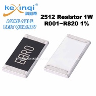 (10pcs) 2512 Resistor 1% 1W R002 R003 R005 R010 R020 R047 R050 R100 R150 R200 R220 R330 Ohm Resistan