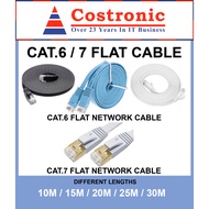 Flat 10M 15M 20M 25M 30M Ethernet Cable LAN Cable Flat CAT 6 CAT 7 Cable Network Cable Gigabit Inter