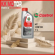 [100% ORIGINAL ] CASTROL ACTIV CRUISE 4T 15W-50 15W50 (1 L) MINERAL MOTORCYCLE ENGINE OIL / MINYAK H