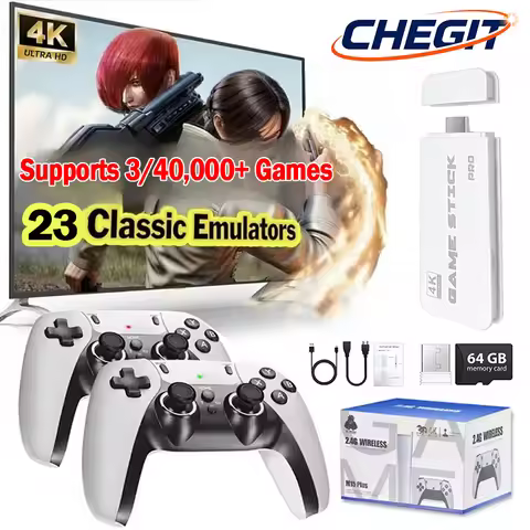M15 40000 video game 4k pro game stick 64g console 2.4g double wireless 4k controller retro game TV 