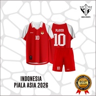 INDONESIA FUTSAL Jersey ASIA CUP 2026 Full Printing Latest FREE NICKNAME