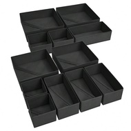 1/3/6/9/12 Packs Simple Style Foldable Cloth Storage Box Closet Dresser Drawer Divider Organizer Bas