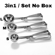 Ice Cream Scoop Spoon456cm Stainless Cookie Fruit Mash Potato Meatball Cupcake Melon Ball Scooper Ki