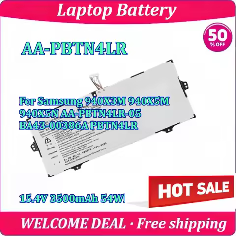 New AA-PBTN4LR Laptop Battery For Samsung 940X3M 940X5M 940X5N AA-PBTN4LR-05 BA43-00386A PBTN4LR 15.