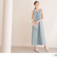 OB DESIGN ★ ROUND NECK SLEEVELESS A-LINE MAXI DRESS ★ 2 COLOR ★ S-XXXL SIZE ★ PLUS SIZE