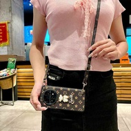 Pu Sang trọng Ốp da cho OPPO tìm thấy N5 gấp với chuỗi Crossbody có nam châm chống sốc vỏ bọc bản lề