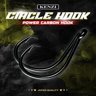 MATA KAIL KENZI CIRCLE HOOK POWER CARBON HOOKS BLACK NICKEL Kail Pancing