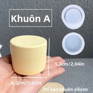 Khuôn Silicon Ghép Hình Vuông Làm Nến Lọ Đựng Hình Lục Giác Cột La Mã Thạch Cao Hộp Đựng Nhựa Resin