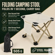 Portable Folding Stool Oxford Cloth Seat Carbon Steel Frame Compact Outdoor Camping Fishing Chair 28