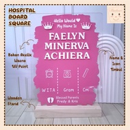 29. SQUARE BABY BOARD SQUARE HOSPITAL BOARD/ SQUARE BABY BIRTH BOARD/