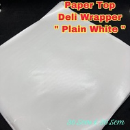 100PCS ( PLAIN ) WHITE PAPER BURGER / WHITE SANDWICH WRAPPER / DELI WRAPPER / CUSTOMIZE BURGER WRAPP