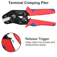 HSC8 6-6A 6-4A Ferrule Crimper Plier Kit 0.25-10mm2 AWG23-7 Tubular Terminal Crimping Tool Wire