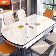 Curved Retractable Anti-Scalding Free Shipping Feel Waterproof Free Shipping Soft Glass Mat PVC Oil-