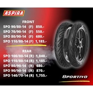 Outer Tire Aspira 100/70-14 TL Grade