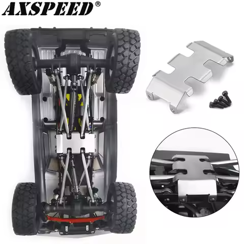 AXSPEED Metal Chassis Armor Protector Skid Plate for 1/24 Axial SCX24 RC Crawler Car Upgrade Accesso
