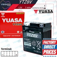 DIJAMIN ORI! YTZ8V YTZ8 VIKINGS 100% ORIGINAL AUTHENTIC JAPAN YUASA BATTERY YTZ8V YAMAHA R25 XMAX YZ