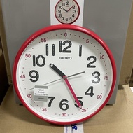 [Original] Seiko Clock QXA793R Decorator Quiet Sweep Second Hand Red Analog Quartz Wall Clock QXA793RL
