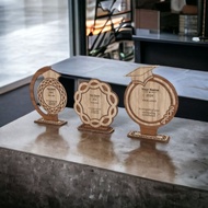 PLAK CENDERAHATI LASERCUT/Wooden Award Trophy Lasercut