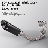 For Motorcycle zx6r 636 2009-2021 M20 carbon muffler full system exhaust 51mm/2 inches