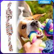 [Etekaxa] Dog Toy Treats Toy Tug of War Rope Toy for Aggressive Chewers Bite Resistant Rope Knot Pet Training Portable Cat Toy Puppy Toys