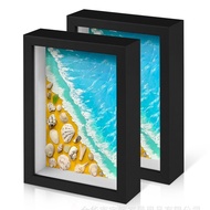 [in stock] Three-dimensional hollow5cm Dried flower photo frame8Inch10Inch16Inch A4A3Handmade Rose F