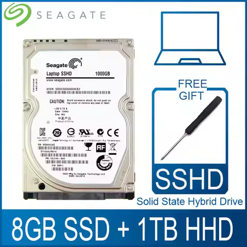 Seagate 1TB 2.5" Solid State Hybrid Drive SSHD Laptop Hard Disk 8GB SSD 1000GB HDD Harddisk HD SATA 
