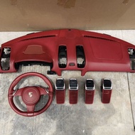 Porsche 911 981 Dashboard Red Air Conditioning Outlet Steering Wheel