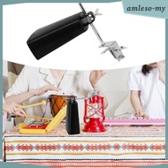 [AmlesoMY] Cowbell And Cowbell Clamp Cow Bell for Baseball Game Birthday Party Concert