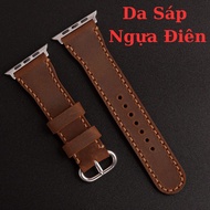 Handmade leather Watch strap D2 suitable for Apple Watch AW series 3,4,5,6,7,8 ultra watch strap lea