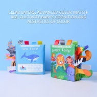 Baby Toys Tails Sensory Book 6-12 Months - Crinkle Books for Babies, Cloth Texture, Soft Tummy Time 
