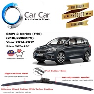 BMW 2 Series (F45)(218i,220iMPV) Wiper, Wiper Blades,  Car Windshield,Year 2014-2017 ( 1 pair -Size 